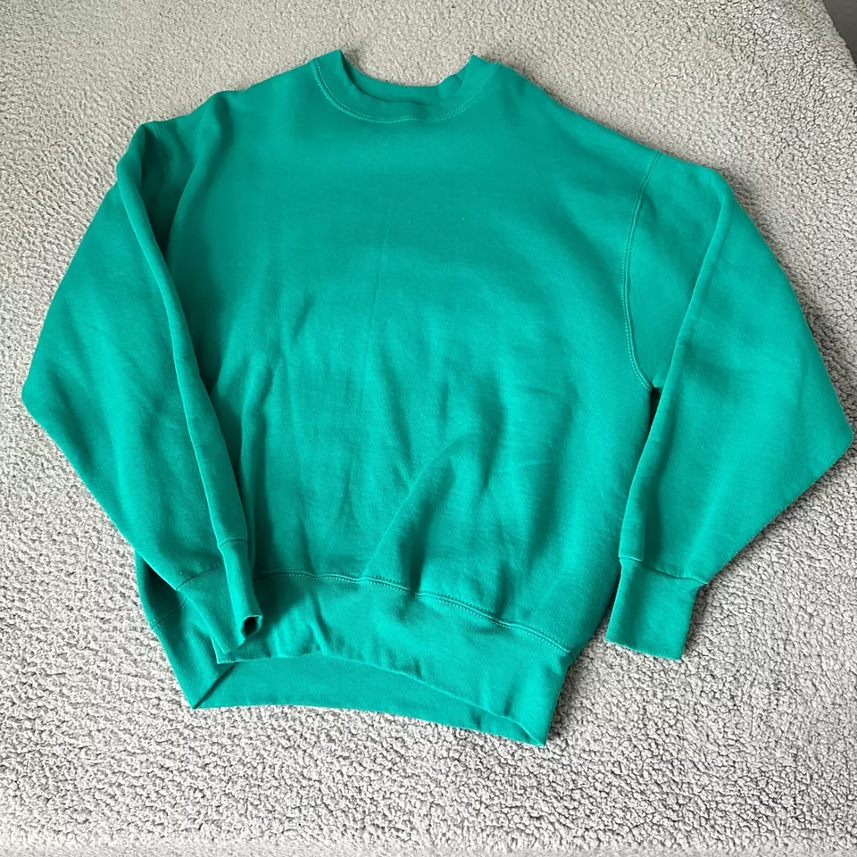 Vintage Pro Spirit Sweatshirt Womens Large Green Made in USA Sweater Ladies - Image 1 of 4