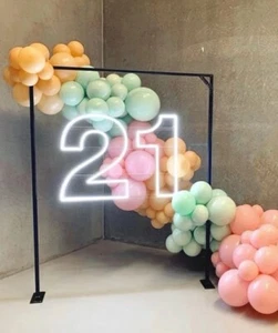 21st Twenty One Birthday LED Neon Light Sign Party Wall Decor - Picture 1 of 7