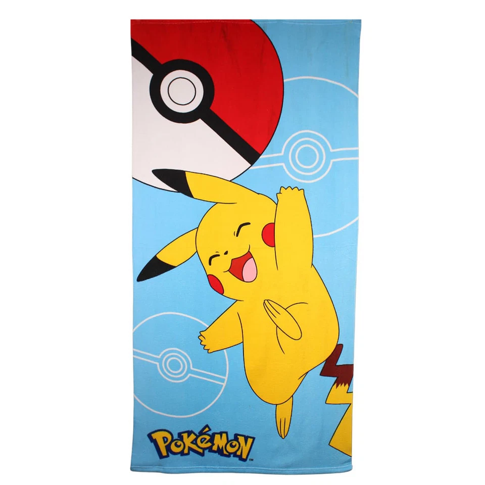 Pokemon Pikachu XL Strandtuch Badetuch Handtuch Badehandtuch 70x140cm - Bild 1 von 1