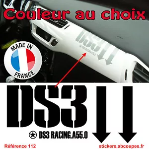 Stickers Tableau de bord DS3 - Citroen Racing DS 3 Planche intérieur - 112 - Imagen 1 de 3