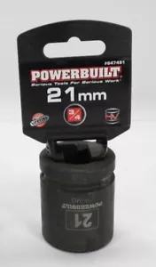 Powerbuilt 647491 3/4" Square Impact Socket 21mm TF - Picture 1 of 4