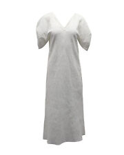Mara Hoffman Women's Puff-Sleeve Organic Cotton Dress In Crinkled White In White