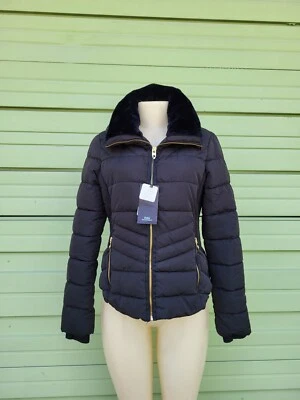 NUEVA CHAQUETA PARKA ACOLCHADA CÁLIDA NEGRA ZARA MUJER CAPUCHA TALLA MEDIANA W13a Foto 1 de 4