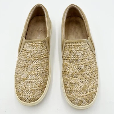 Zapatillas J/Slides Cibil Rafia Tejidas con Gamuza Sin Cordones Parte Superior Baja Tostadas Talla 9M Foto 1 de 4