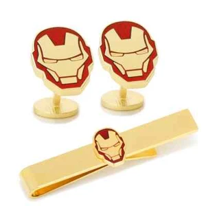 Juego de regalo de gemelos y barra de corbata Marvel Iron Man - Imagen 1 de 5