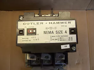 Cutler Hammer A10FN0 Size 4 Contactor 575v Volt 135 Amp 100HP 120v Coil - Picture 1 of 8