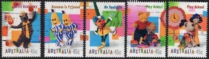 1999 Australia Children's TV Set Of 5 Sheet Stamps Good To Fine Used - Bild 1 von 1