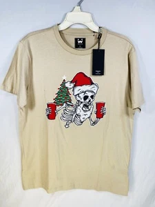 WXYZ Skelett Weihnachten T-Shirt. Größe M Neu mit Etikett - Bild 1 von 3