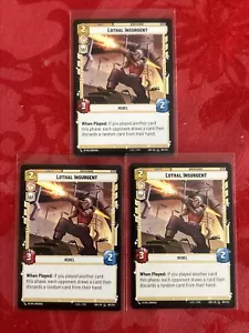 3x Star Wars Unlimited 190/252 - Lothal Insurgent - Spark of Rebellion (NM) x3 - Picture 1 of 3