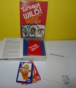 Turkeys Wild Vintage Card Game 1981 By Waddington Games - Poker Played with Turk - Picture 1 of 1