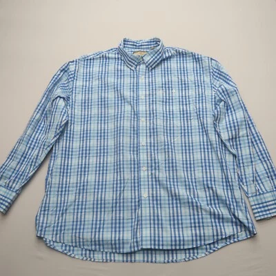 Wrangler Mens Plaid Button Up Shirt XXL Blue Western Long Sleeve Rodeo - Image 1 of 4