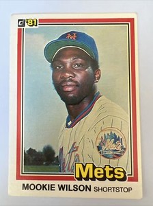 DONRUSS 1981 MLB Card MOOKIE WILSON NY Mets #575 VG-EX! ⚾️