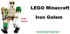 LEGO Minecraft Iron Golem Figure Big Monster Villain Village Pillage Garden
