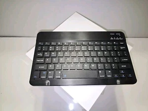Sanpyl Keyboard, 10in Ultra Thin Bluetooth W/ Charger &wireless Mouse - Picture 1 of 3