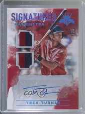 2017 Panini Diamond Kings DK Signatures Holo Blue /25 Trea Turner #DKS-TT Auto