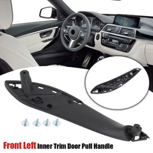 Tirador de puerta interior delantero izquierdo negro para BMW F30 F80 F31 F32 F36 2012~19 - Imagen 1 de 13