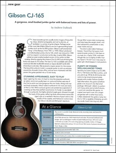 Guitarra acústica Gibson CJ-165 revisión de sonido artículo con especificaciones - Imagen 1 de 3