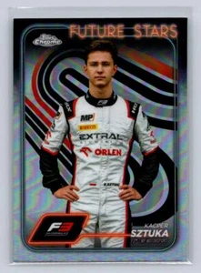 2024 Topps Chrome F1 #50 Kacper Sztuka -Future Stars Refractor-MP Motorsport - Picture 1 of 2