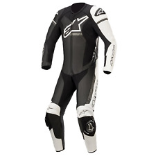 Alpinestars GP Force Phantom 1 Piece Motorcycle Suit Black White Metallic Grey