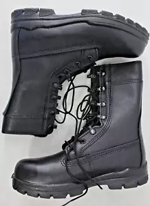 STIVALI DA COMBATTIMENTO BATES DURASHOCK PUNTA ACCIAIO US MILITARY PELLE NERA UOMO 6 M - Foto 1 di 10