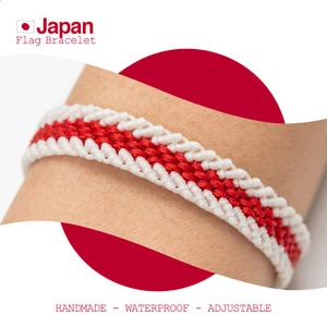 Japan Flag Bracelet, Gift for Men, Friendship Bracelet, Japanese ... - Picture 1 of 18
