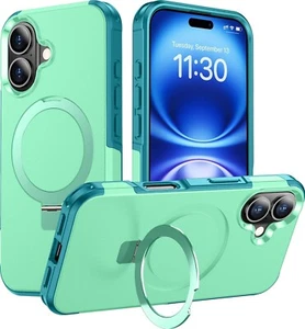 For iPhone 16 Case With Military Grade Drop Protective Phone Cover & Kickstand - Picture 1 of 7