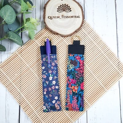 Handmade Liberty Fabric Pen Holder For Lanyard or badge. Nurse Teacher office UK