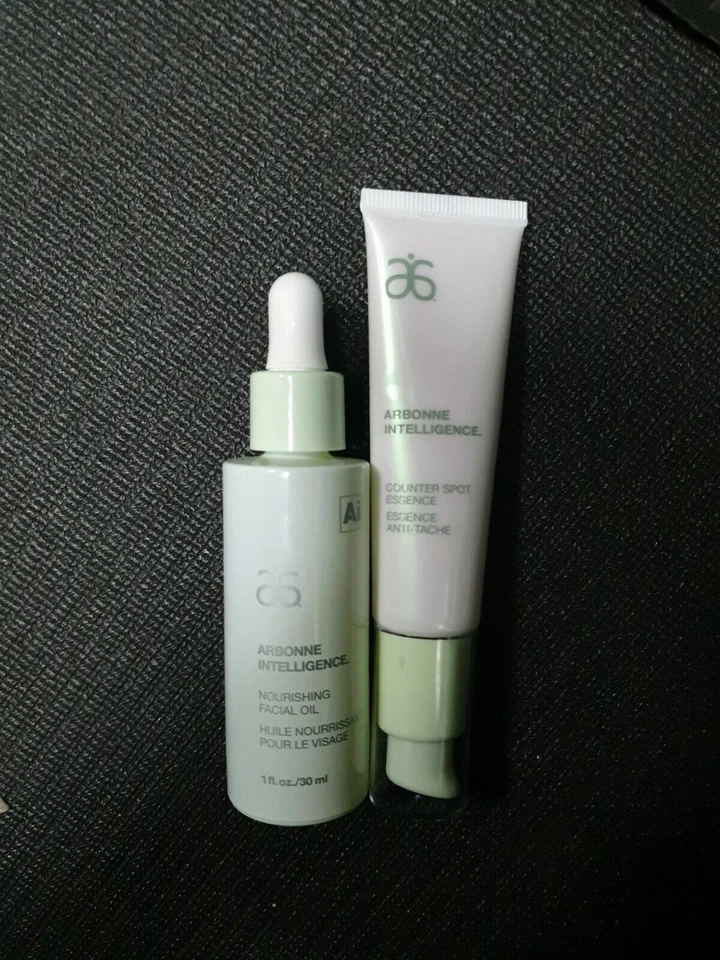 NEW!! Arbonne Intelligence Counter Spot Essence 30ml & Nourishing Facial Oil 30m - Image 1 of 1