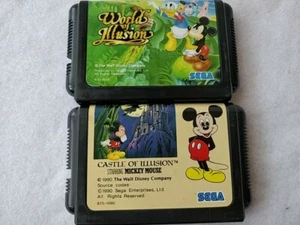 Starring Mickey Mouse Castle Of Illusion, World of Illusion Set MEGA DRIVE-c0620- - Imagen 1 de 12