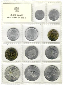 Poland coins set 1976, BU, "People's Republic (1950 - 1990)" - Picture 1 of 2