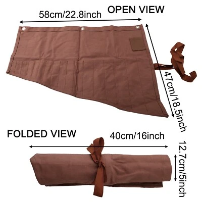 Heavily Built Canvas Tool Wrap featuring Sixteen Convenient Slots for Tools - Image 1 of 4