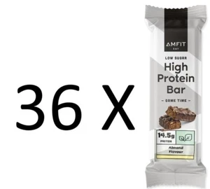3 X BOX OF 12 AMFIT NUTRITION PROTEINBARS,DARK CHOCOLATE AND ALMOND - Picture 1 of 4