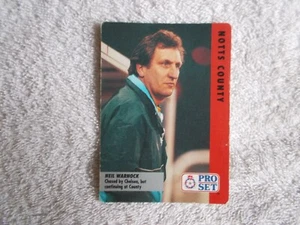 Pro Set Football League 1991 "NEIL WARNOCK" #14 Notts County Trading card - Picture 1 of 2
