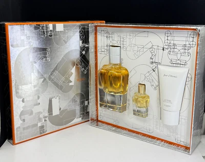 NUEVO Jour D'Hermes por Hermes JUEGO DE 3 piezas (EDP: 2,87 oz + 0,25 oz + 1 oz) Nuevo en caja Foto 1 de 4