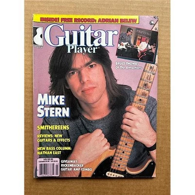 MIKE STERN/ADRIAN BELEW GUITAR PLAYER MAGAZINE MARCH 1987 - mike stern cover wit - Image 1 of 2