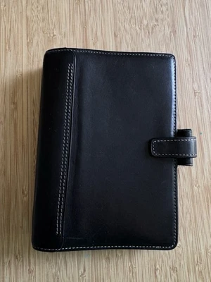 Filofax Kendal Personal Organiser – Real Leather – Black - Image 1 of 4