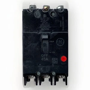 GE CIRCUIT BREAKER TEY345 45A 480/277V 3P Used / WARRANTY - Picture 1 of 23