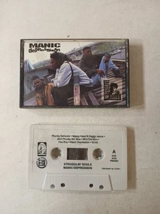 Strugglin' Souls Manic Depression Cassette Tape Ichiban Records - Foto 1 di 6