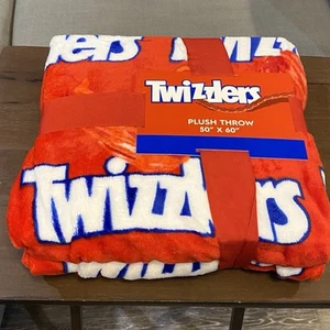 Twizzlers Candy Logo Red Plush Throw Blanket 50” X 60” Official Licensed - Picture 1 of 3