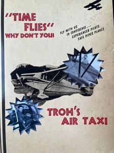 Signed Troh's Air Taxi Time Flies Gabel Lorraine Viola Troh Gabel Book - Picture 1 of 3