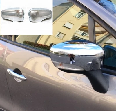 2 x CUBIERTAS CROMADAS CROMADO TAPAS ESPEJOS para RENAULT CLIO 4 IV 2012-2017 - Imagen 1 de 4
