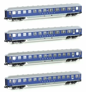 Hobbytrain H22200 4er Set Liegewgn DB/ TOUROPA Ep.IIIb Set 1 Spur N - Picture 1 of 1