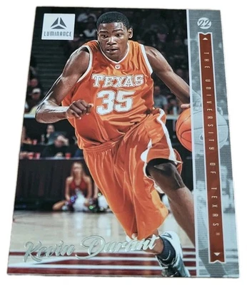 2022 Panini Luminance Kevin Durant 47 Texas Longhorns College Basketball Card K1 - Image 1 of 2