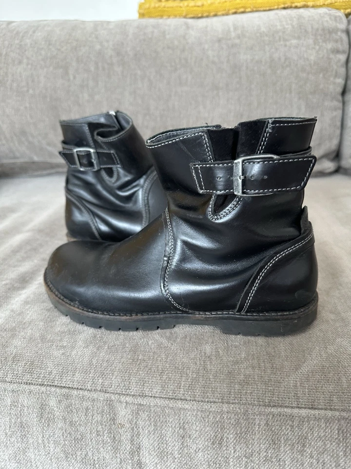 Birkenstock Stowe 摩托车靴。 38 码 状况良好。 — 第 1/4 张图片