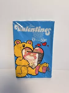 Vintage 1970s 80s GIBSON VALENTINES Unopened NOS Sealed Package Set of 17 - Picture 1 of 6