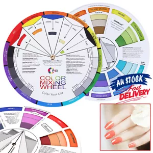 Artists Pocket Mixing Artist Colour Wheel Guide Color Wheel Tattoo Makeup Oct23 - Picture 1 of 10