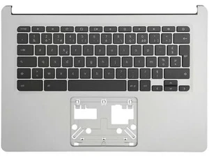 Acer Chromebook CB314-1H CB314-1HT Palmrest Cover Keyboard French Silver - Afbeelding 1 van 2