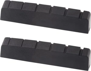 6 String Graphite Guitar Nut Pre-Slotted Top Nut Compatible with Les Paul LP SG - Picture 1 of 6