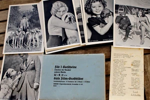 UNION ZIGARETTEN Mappe 10 Film-Großbilder 25 Fotos Schauspieler mit Tieren Hunde - Bild 1 von 4