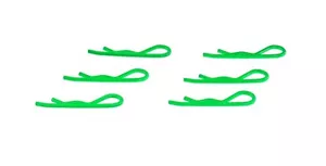 Clips de carrocería EDS Racing Products para escala 1/8 (verde fluorescente) (6 piezas) - Imagen 1 de 1